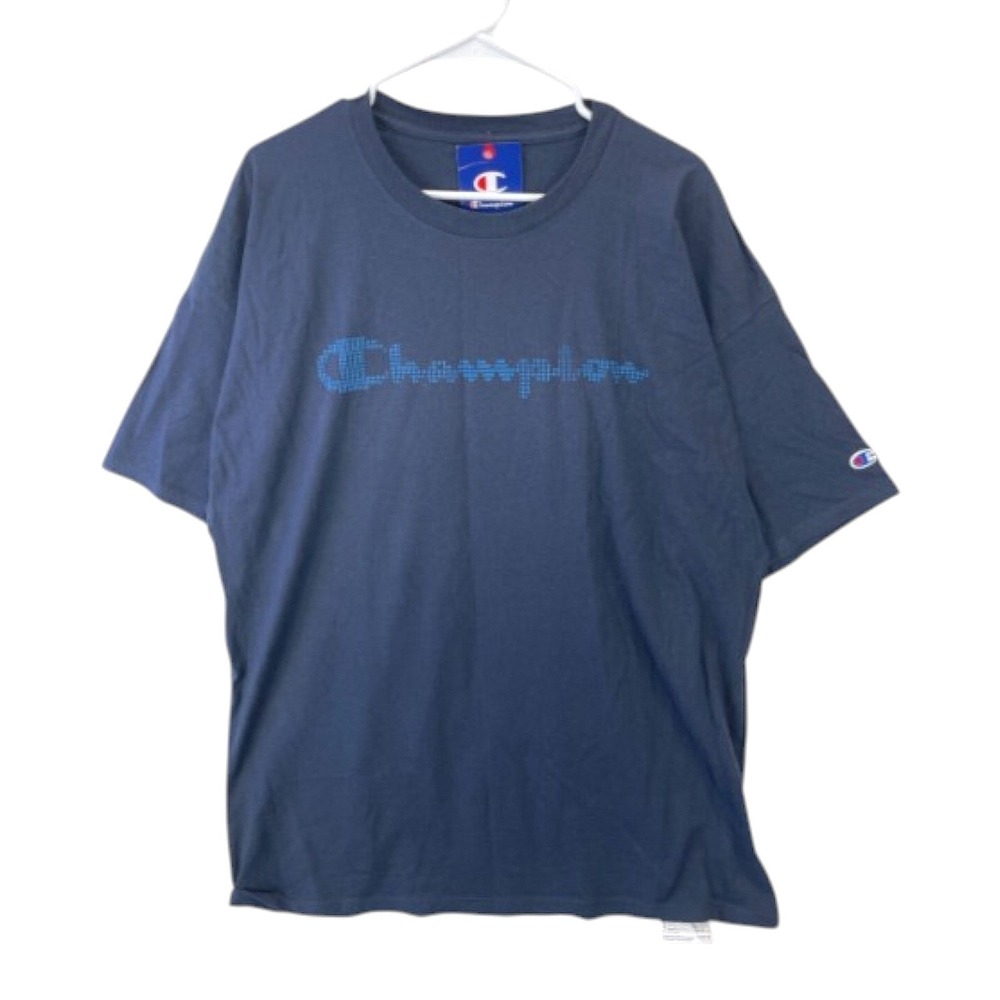 Champion T Shirt Men's XXL Navy Logo Short Sleeve Classic Athletic Casual NWT